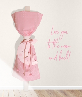 Λαμπάδα βάπτισης φεγγάρι αστέρι