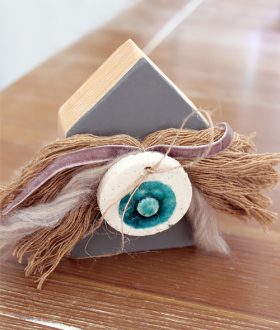 Κεραμικό γούρι σπιτάκι